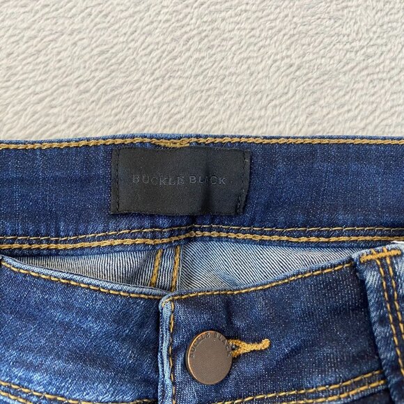 Buckle Black Mens Skinny Fit Jeans 28X32 Medium Wash Distressed Style - Picture 9 of 16